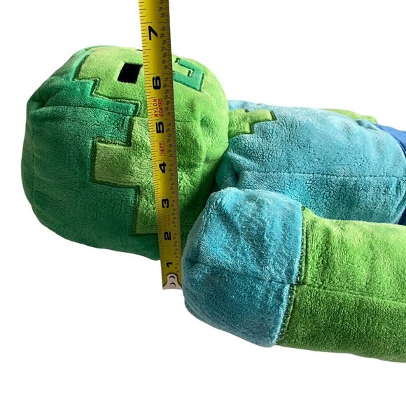 Minecraft Plush Zombie Pillow Toy Blue & Green Soft Stuffed Figure Collectors It - Picture 11 of 11